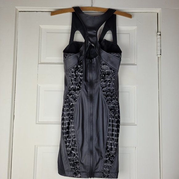 Lip Service Cult Holographic Neurotransmission Cyber Gothic Fetish Dress Small - Picture 6 of 13